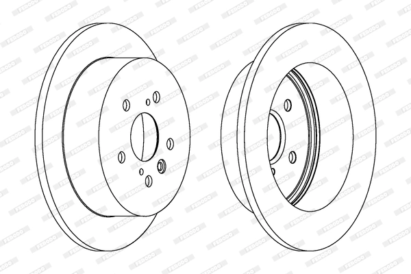 Disque de frein FERODO DDF1380