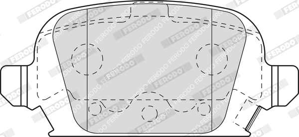 Kit de plaquettes de frein, frein à disque FERODO FDB1472