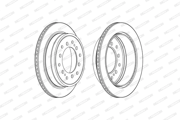 Disque de frein FERODO DDF2505C