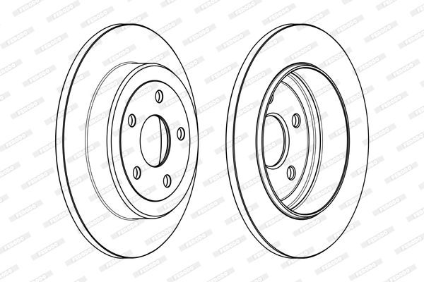 Disque de frein FERODO DDF2096C