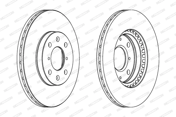 Disque de frein FERODO DDF1520