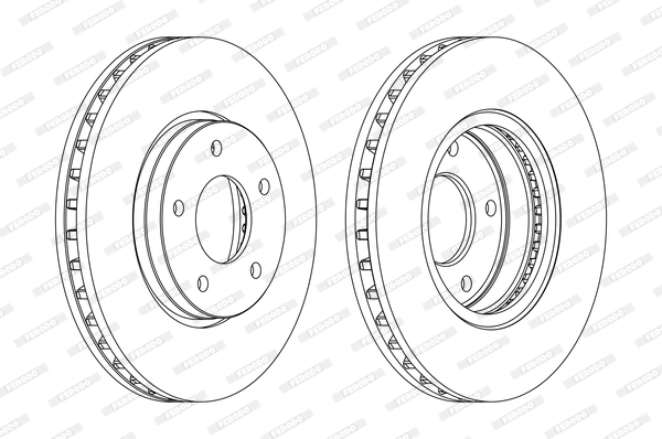 Disque de frein FERODO DDF1069C