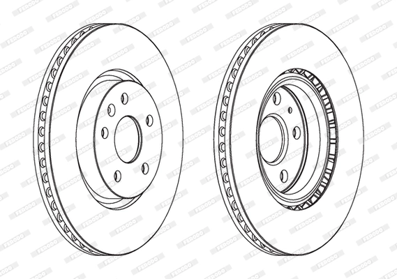 Disque de frein FERODO DDF1723C-1