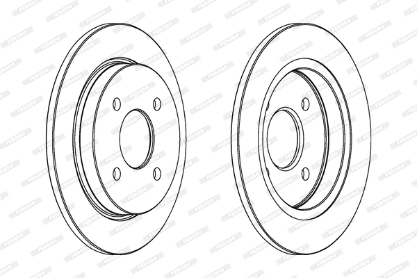 Disque de frein FERODO DDF281C