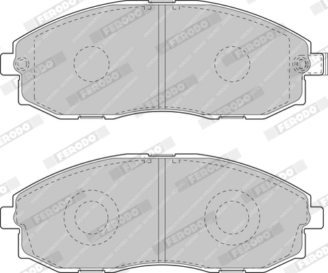 Kit de plaquettes de frein, frein à disque FERODO FVR1498