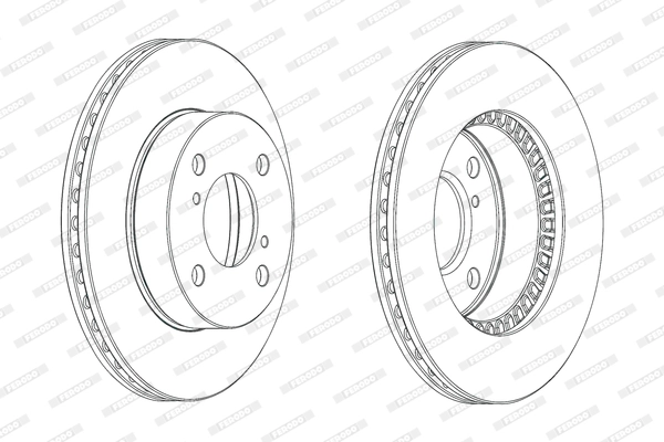 Disque de frein FERODO DDF1960C
