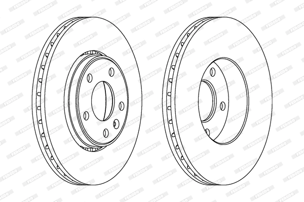 Disque de frein FERODO DDF1204C-1