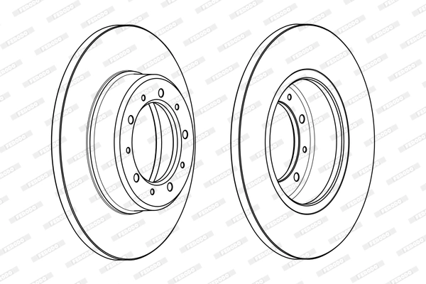 Disque de frein FERODO DDF2083C