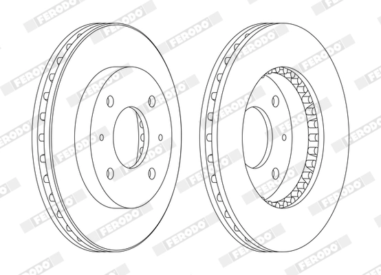 Disque de frein FERODO DDF885C