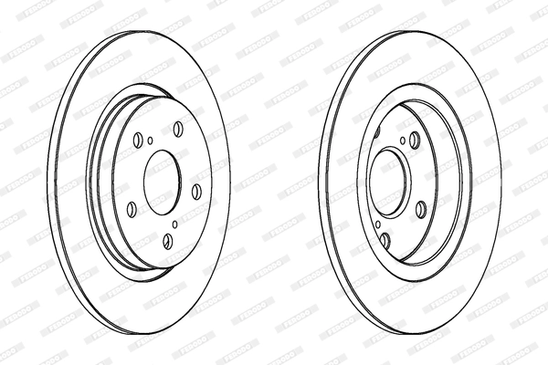 Disque de frein FERODO DDF1755C