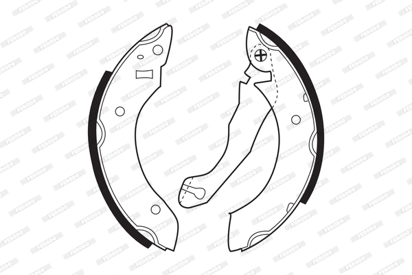 Jeu de mâchoires de frein FERODO FSB164