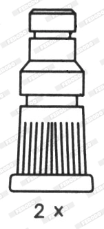 Jeu de mâchoires de frein FERODO FSB213