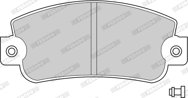 Kit de plaquettes de frein, frein à disque FERODO FDB346