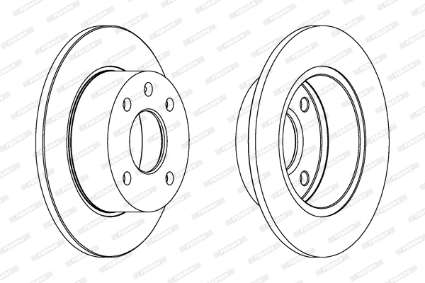 Disque de frein FERODO DDF135