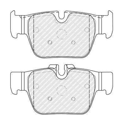 Kit de plaquettes de frein, frein à disque FERODO FDB5354
