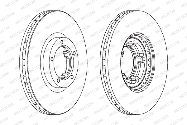Disque de frein FERODO DDF848