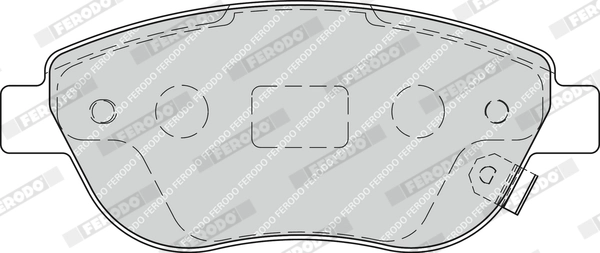 Kit de plaquettes de frein, frein à disque FERODO FDB1919