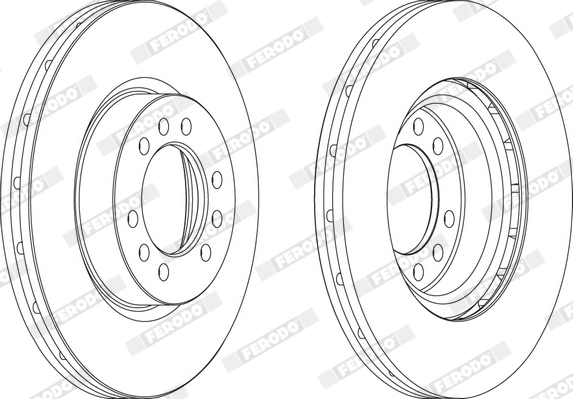 Disque de frein FERODO FCR235A