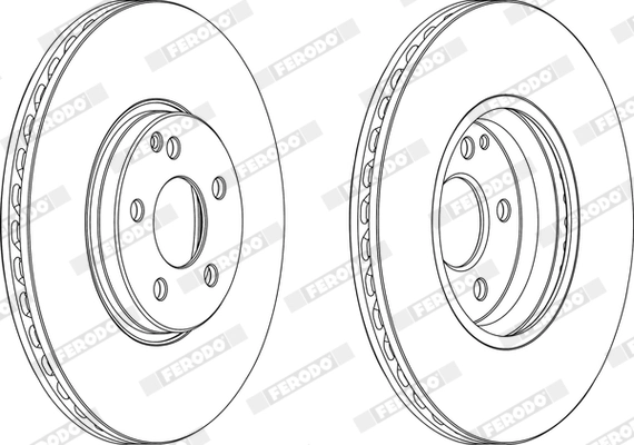 Disque de frein FERODO DDF1908C-1