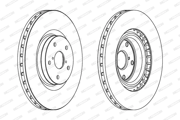 Disque de frein FERODO DDF1749C-1