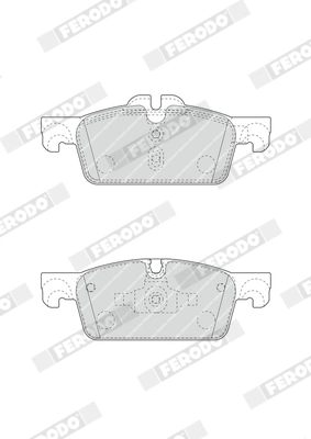 Kit de plaquettes de frein, frein à disque FERODO FDB4405