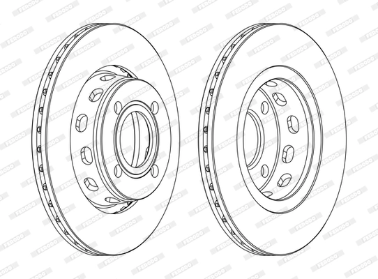 Disque de frein FERODO DDF517C