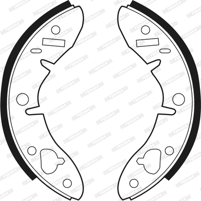 Jeu de mâchoires de frein FERODO FSB278