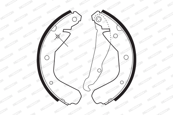 Jeu de mâchoires de frein FERODO FSB216