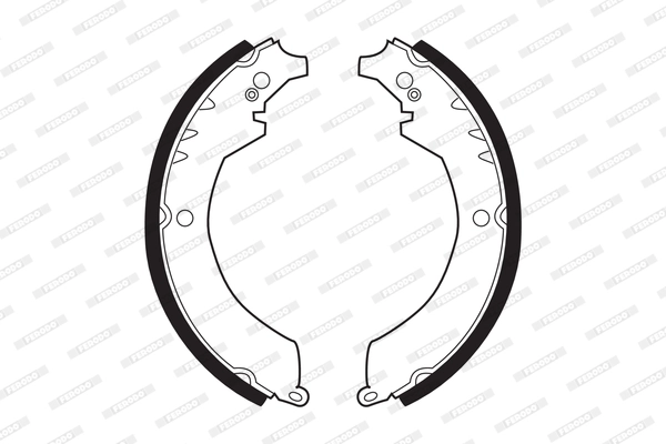 Jeu de mâchoires de frein FERODO FSB327