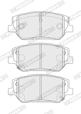 Kit de plaquettes de frein, frein à disque FERODO FDB5466