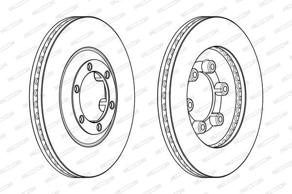Disque de frein FERODO DDF1947C