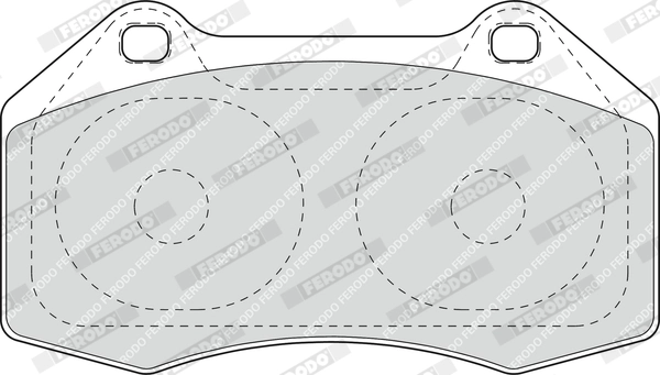 Kit de plaquettes de frein, frein à disque FERODO FDB1667