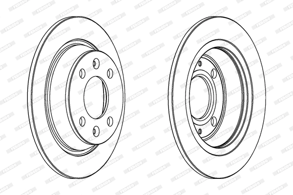Disque de frein FERODO DDF355