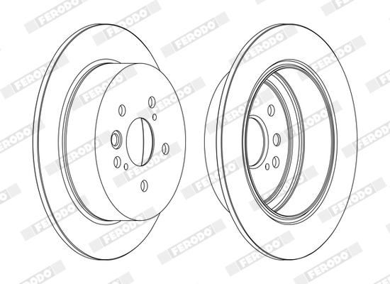 Disque de frein FERODO DDF1486C
