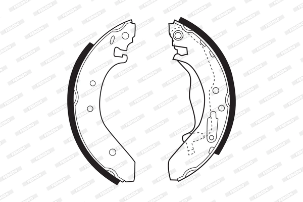 Jeu de mâchoires de frein FERODO FSB271