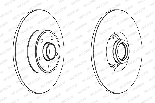 Disque de frein FERODO DDF1386C-1