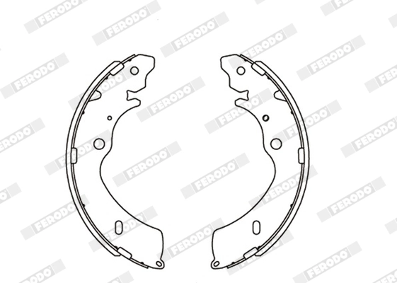 Jeu de mâchoires de frein FERODO FSB4023