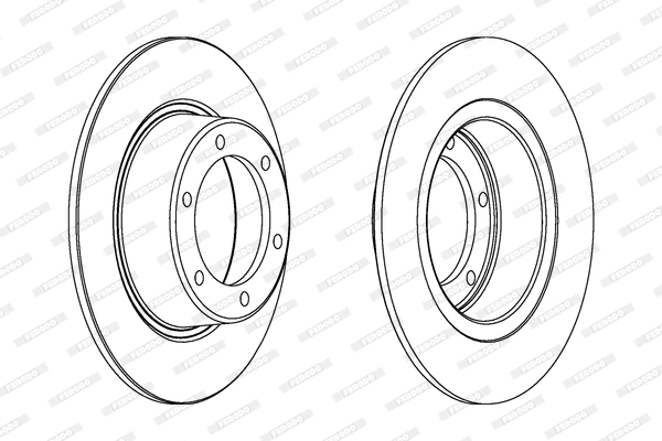 Disque de frein FERODO DDF011