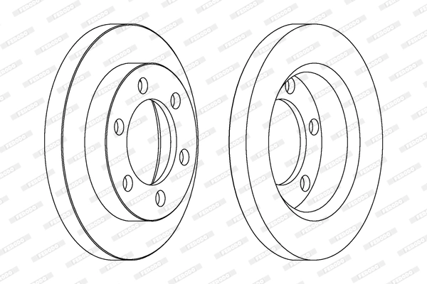 Disque de frein FERODO DDF1016