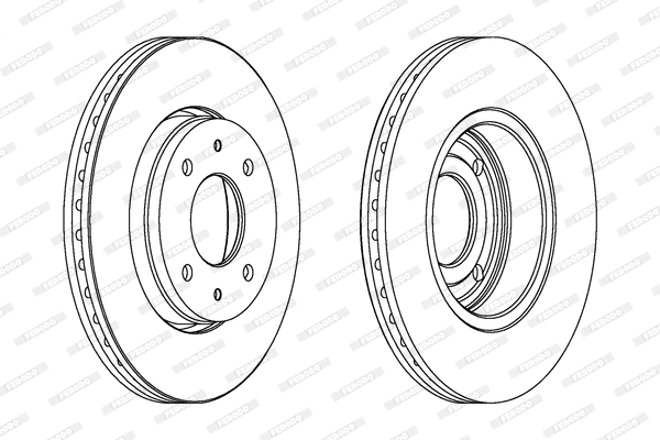 Disque de frein FERODO DDF1068C
