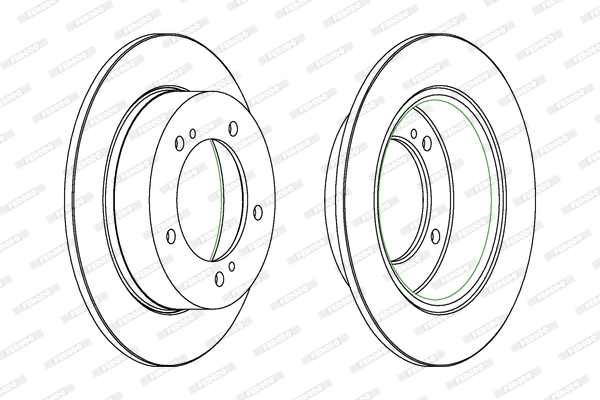 Disque de frein FERODO DDF233