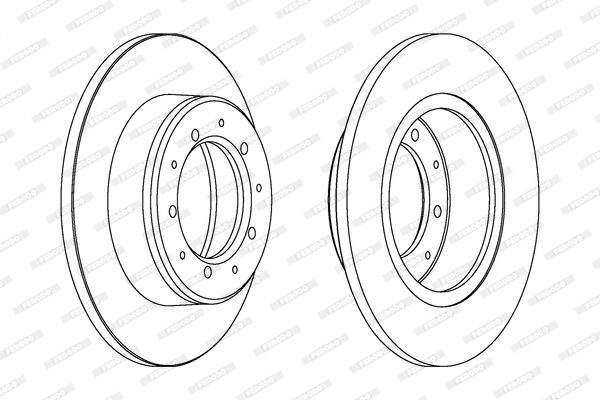 Disque de frein FERODO DDF283C