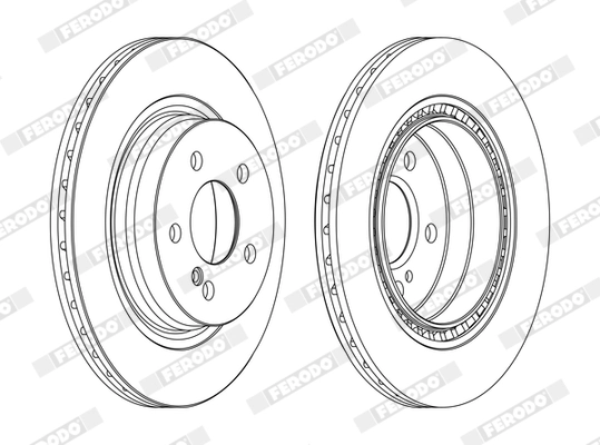 Disque de frein FERODO DDF1700C