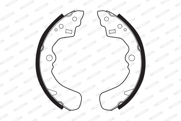 Jeu de mâchoires de frein FERODO FSB341