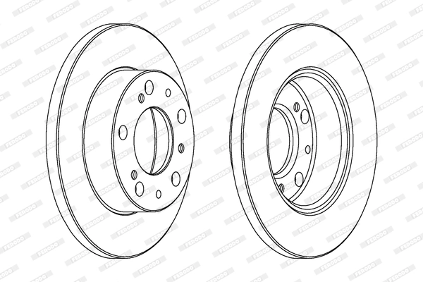 Disque de frein FERODO DDF063
