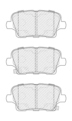 Kit de plaquettes de frein, frein à disque FERODO FDB5202