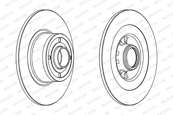 Disque de frein FERODO DDF1443C-1