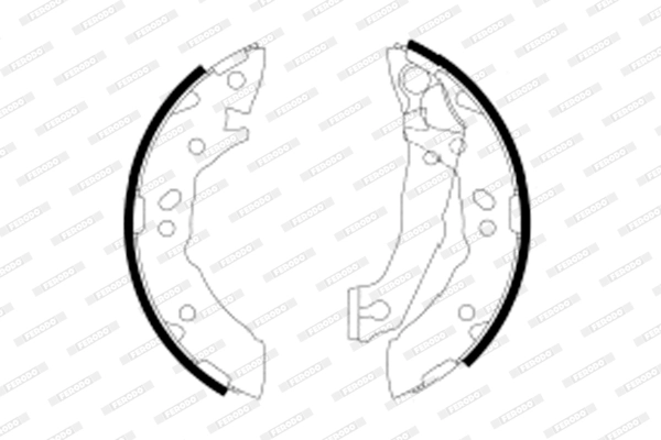 Jeu de mâchoires de frein FERODO FSB605