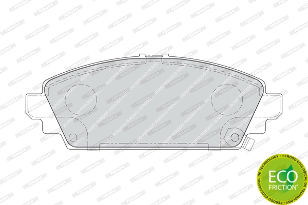 Kit de plaquettes de frein, frein à disque FERODO FDB1601