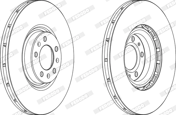 Disque de frein FERODO DDF1747C-1